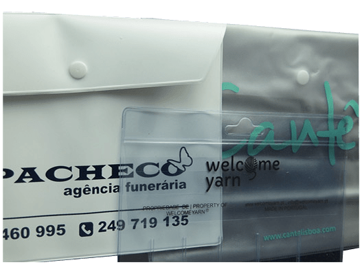 Saco pvc com impressão